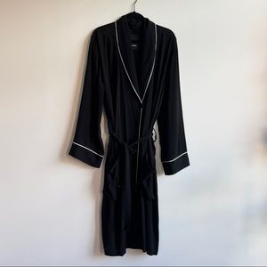 Assembly New York black white piping robe dress